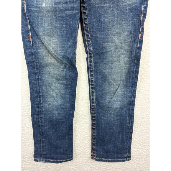 True Religion Kate Low Rise Cropped Jeans Women’s Blue W26 Made in USA Y2K Denim - Picture 4 of 12